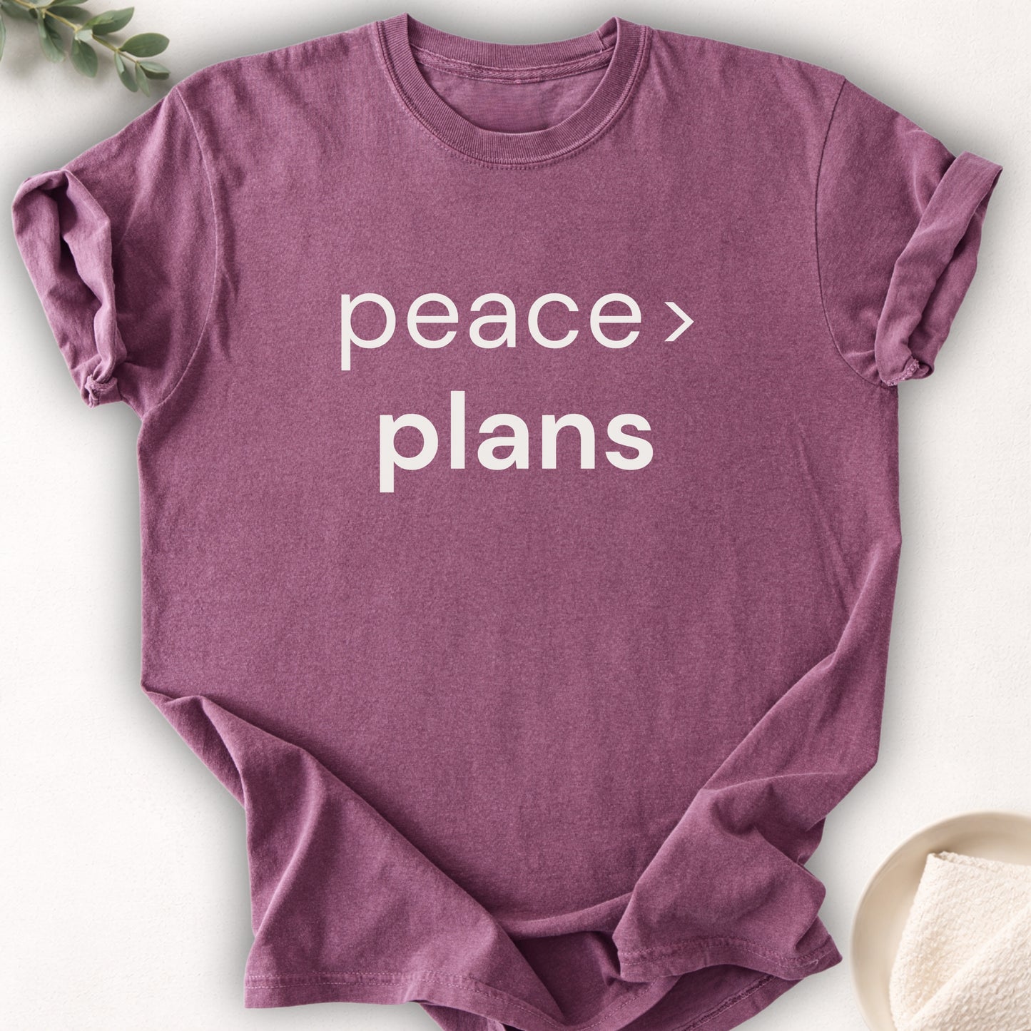 Peace Over Plans Tee