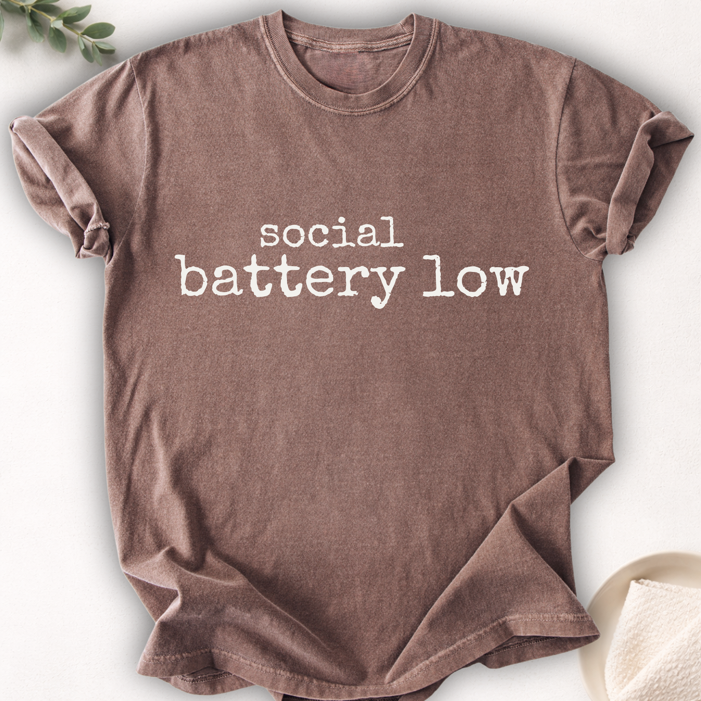 Social Battery Low Minimal Tee