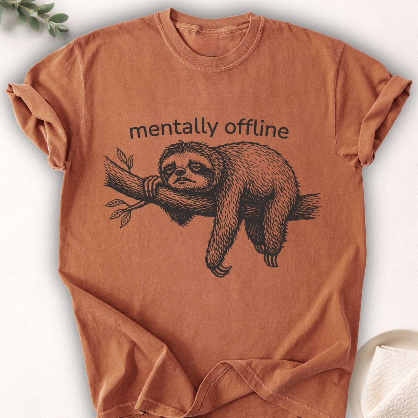 Mentally Offline Sloth Tee