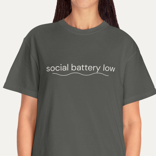 Social Battery Low Tee