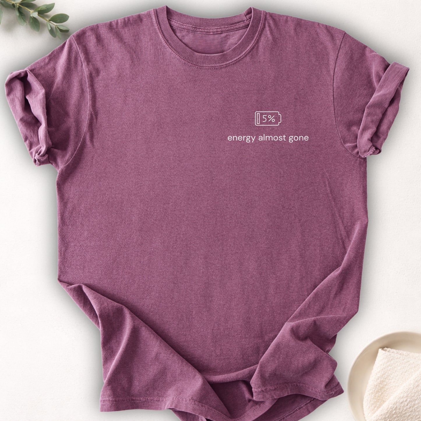 Energy Almost Gone Left Chest Tee