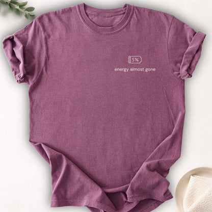 Energy Almost Gone Left Chest Tee