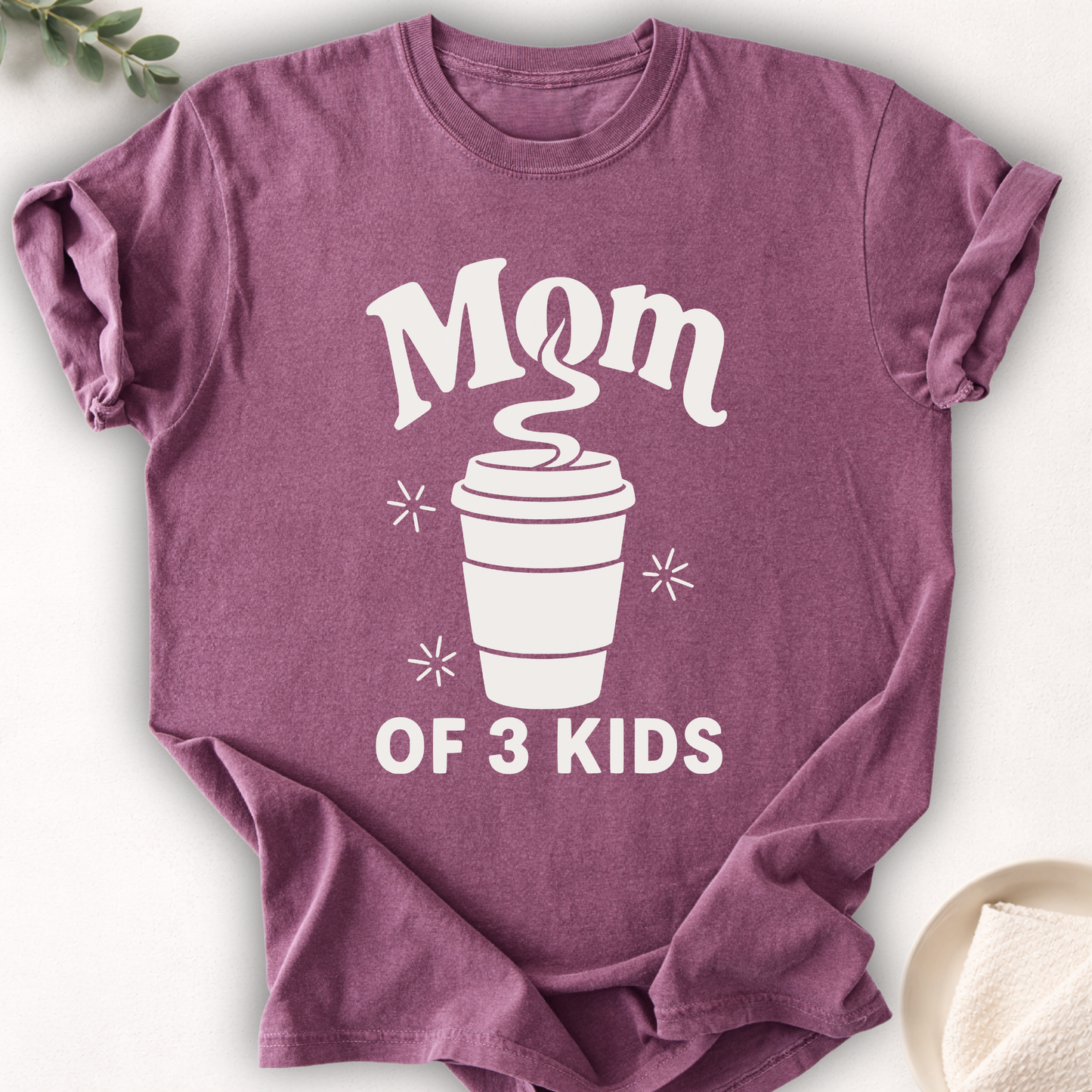Mom of 3 Kids Tee