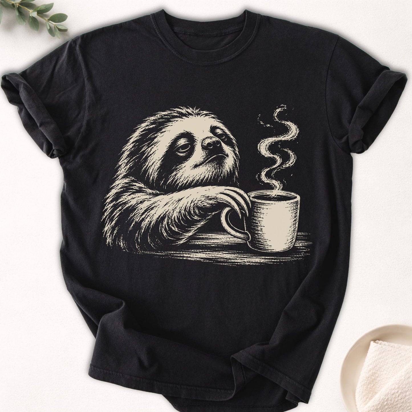 Slow Start Sloth Tee