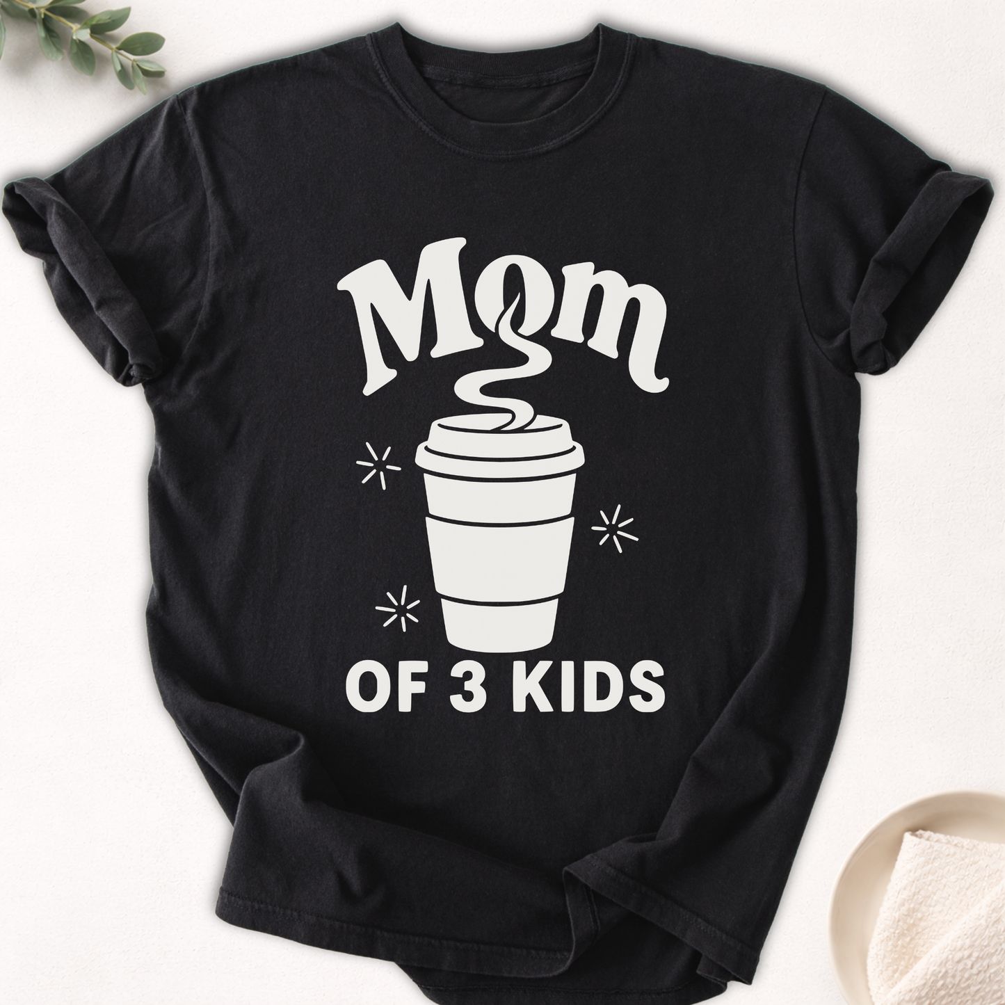 Mom of 3 Kids Tee