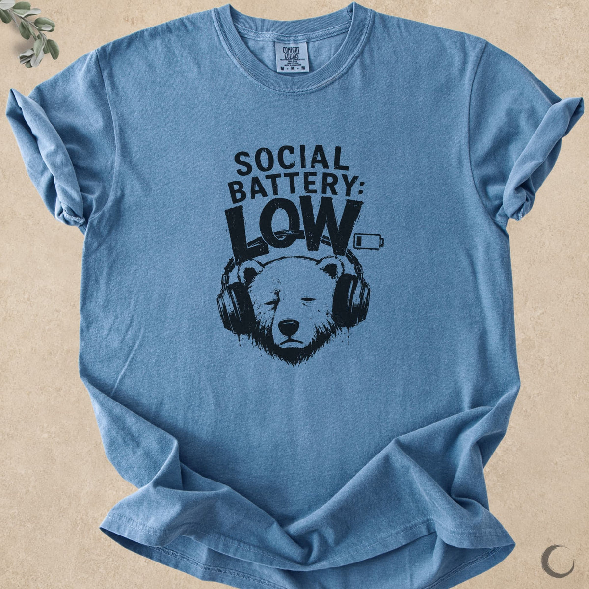 Social Battery Low Bear