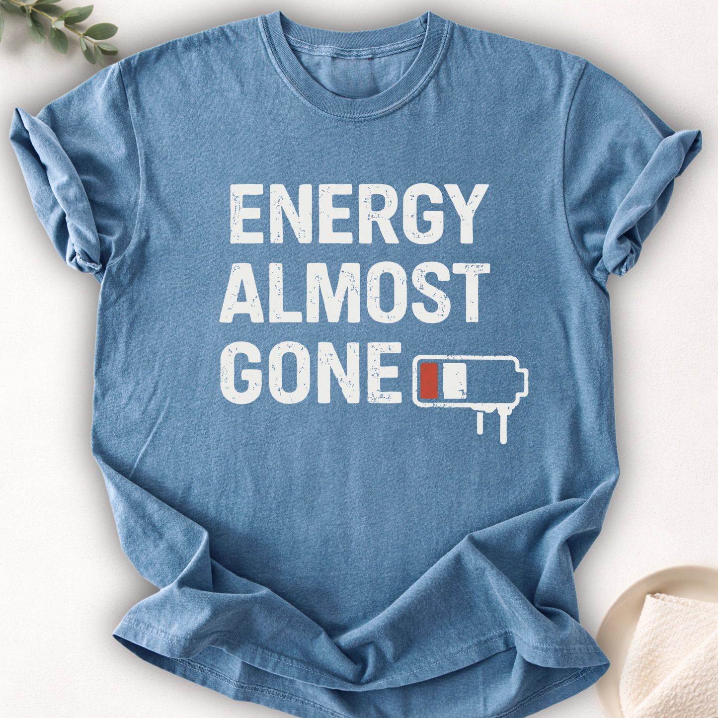 Energy Almost Gone Tee – Low Battery Graphic