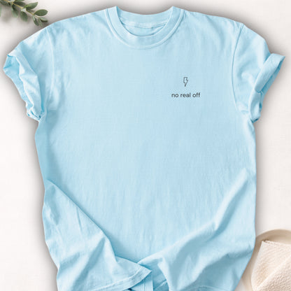 No Real Off Left Chest Tee
