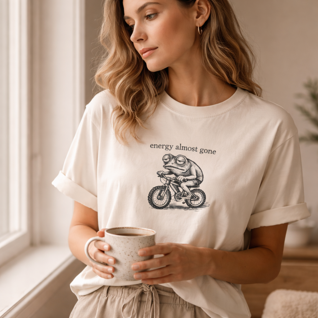 Energy Almost Gone Frog Tee