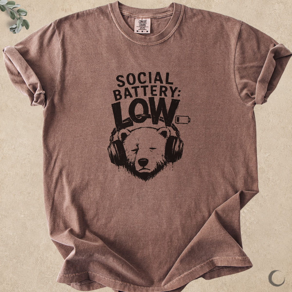 Social Battery Low Bear