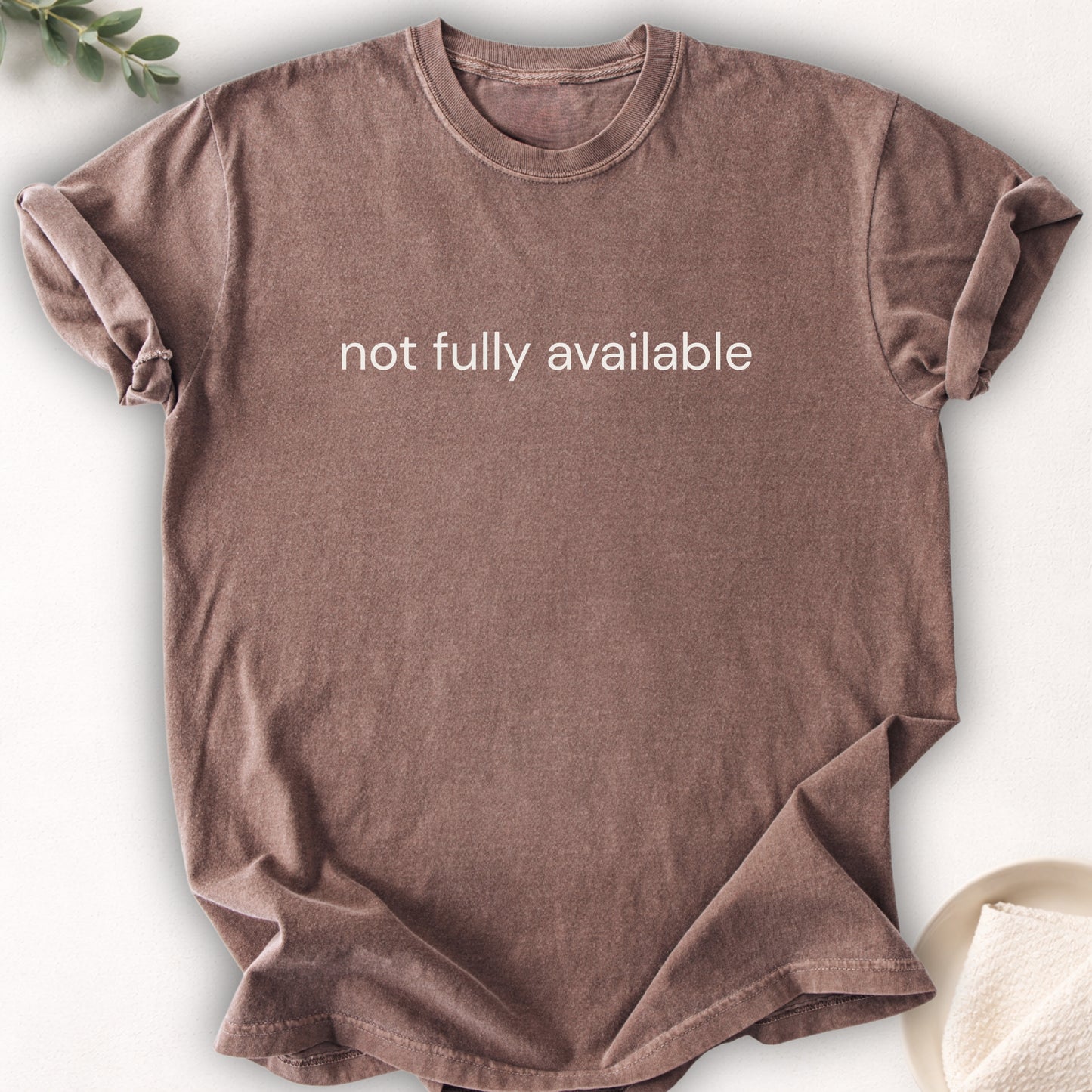Not Fully Available Text Tee