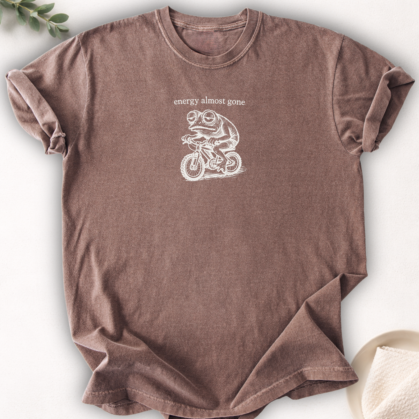 Energy Almost Gone Frog Tee