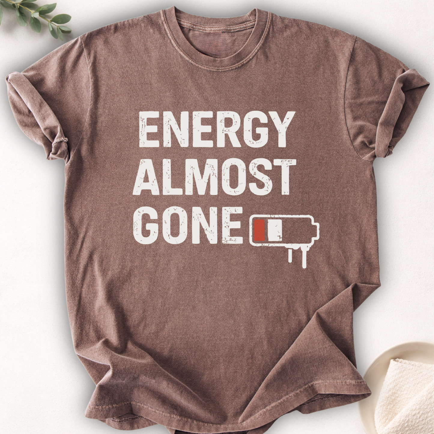 Energy Almost Gone Tee – Low Battery Graphic