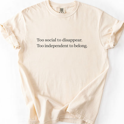 Too Social To Disappear