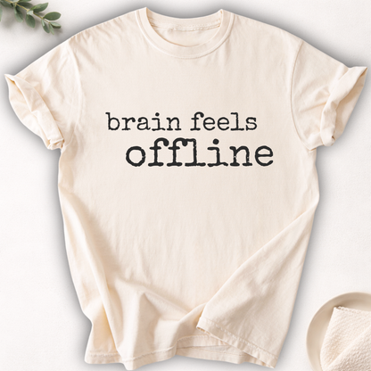 Brain Feels Offline Minimal Tee