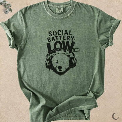 Social Battery Low Bear