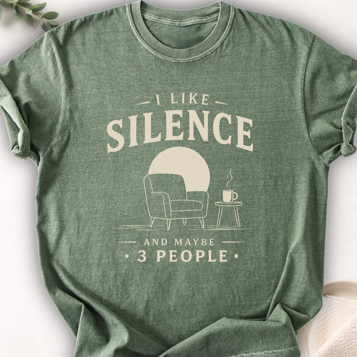 I Like Silence and Maybe 3 People Tee