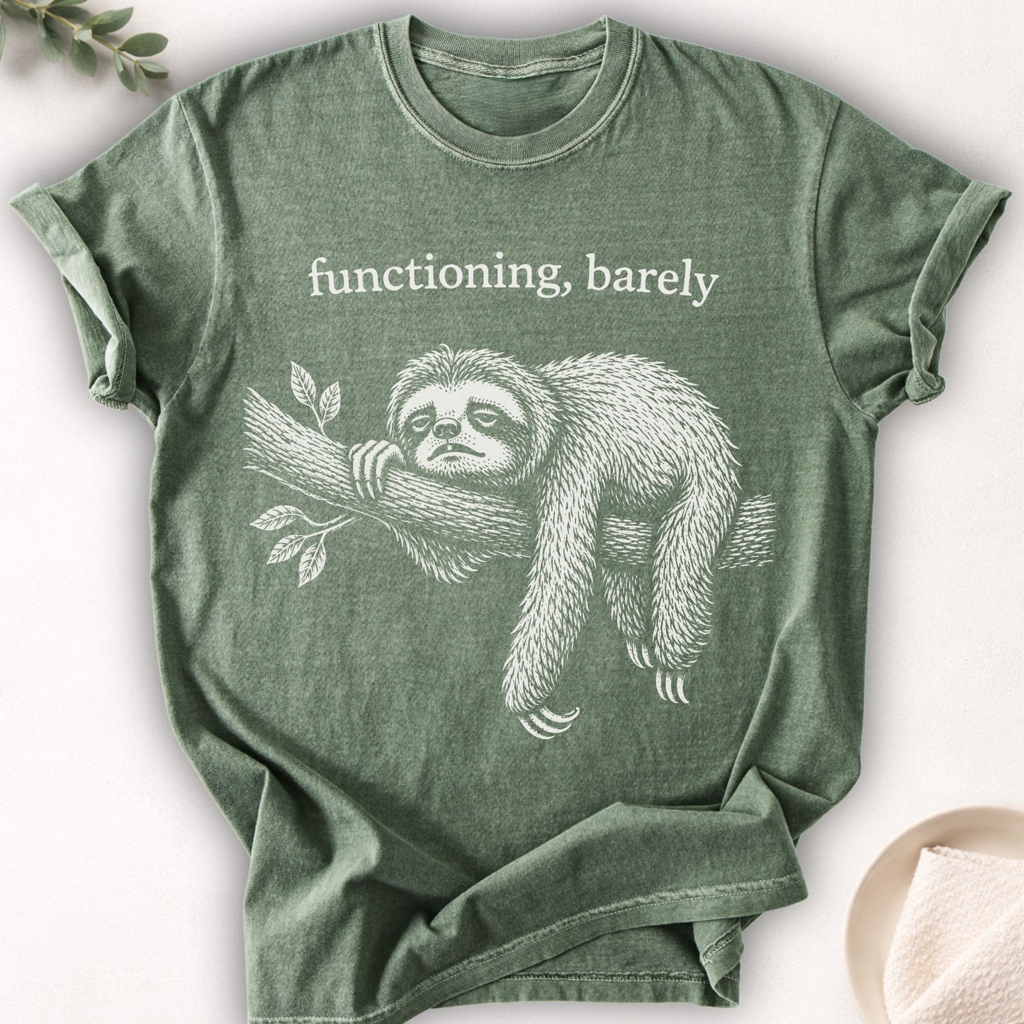 Functioning, Barely Sloth Tee