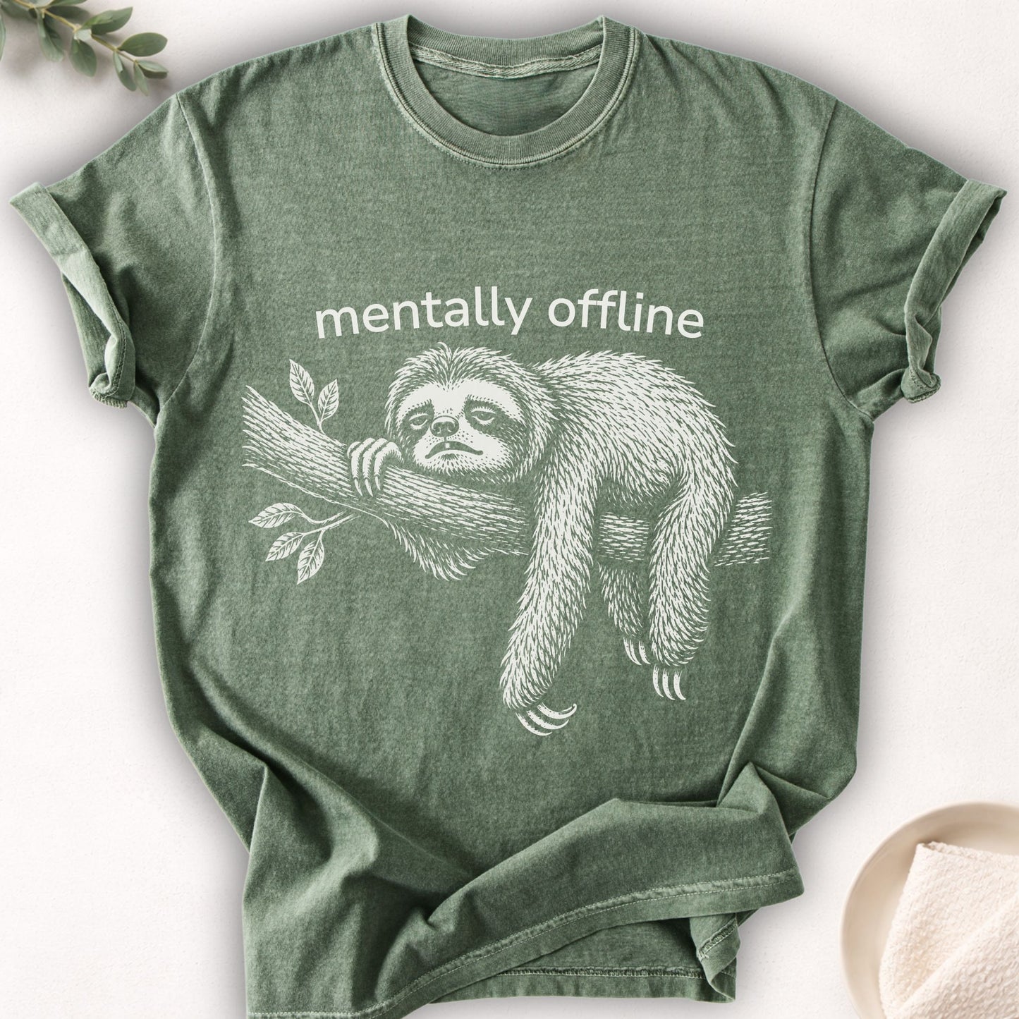 Mentally Offline Sloth Tee