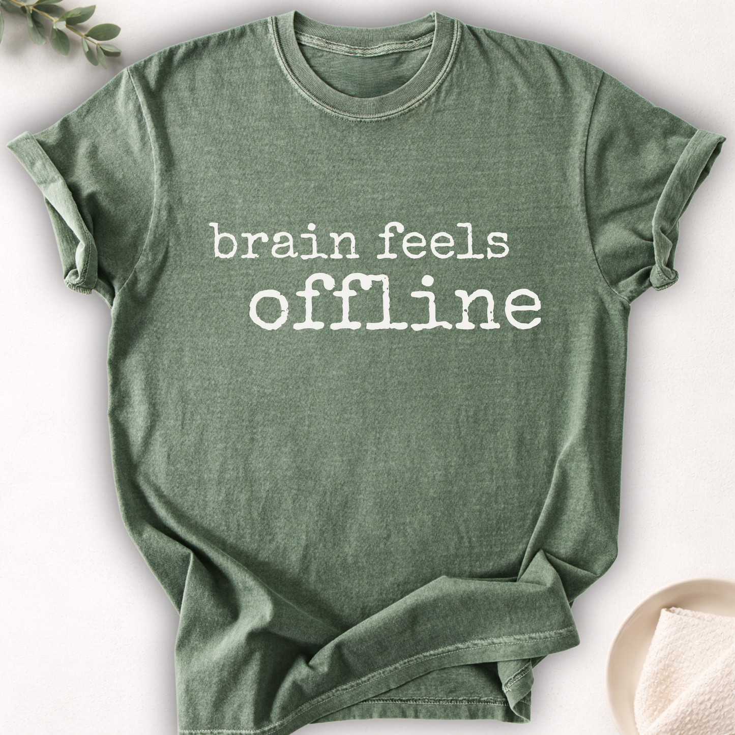 Brain Feels Offline Minimal Tee