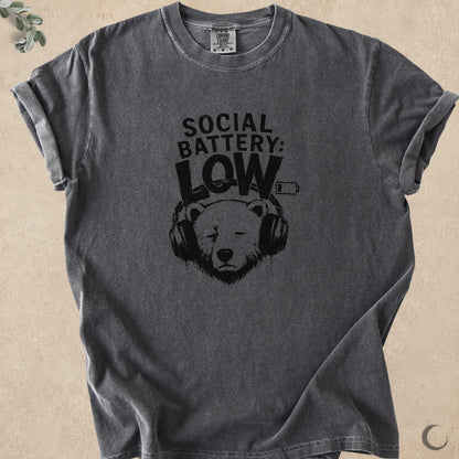 Social Battery Low Bear