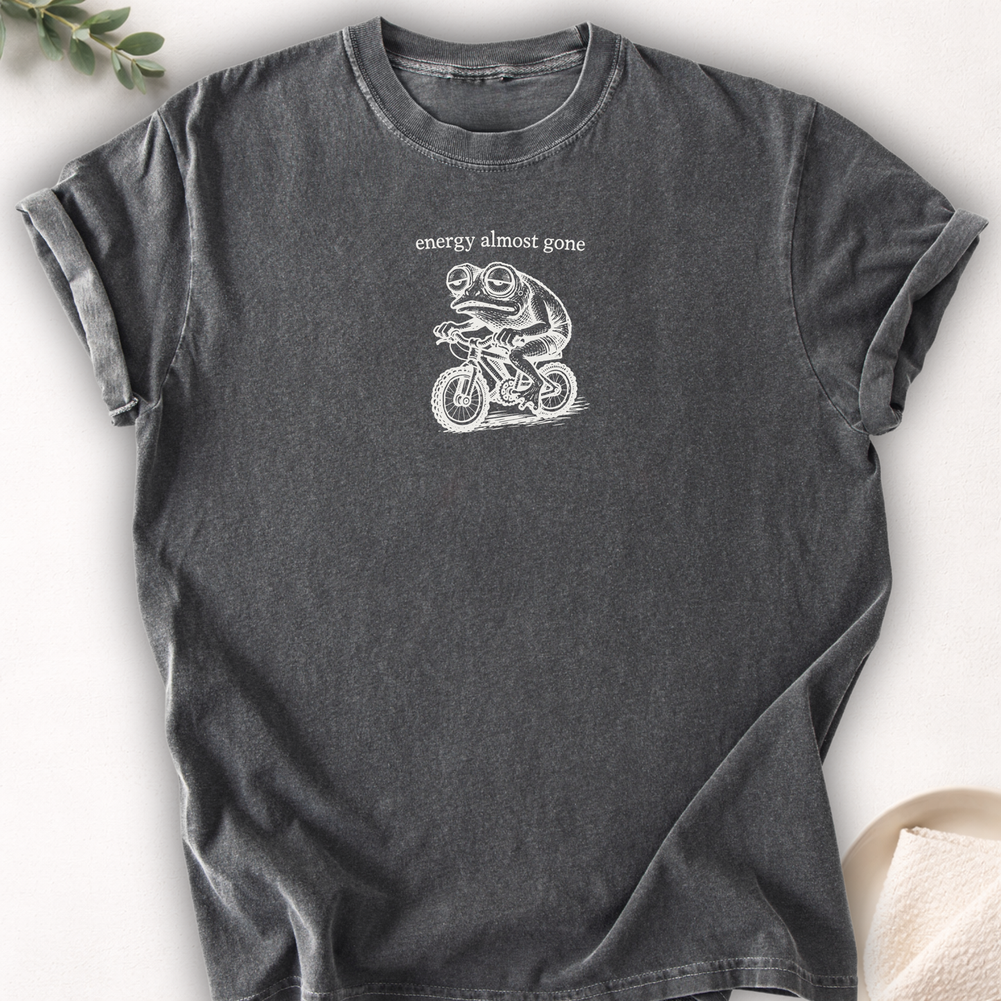 Energy Almost Gone Frog Tee
