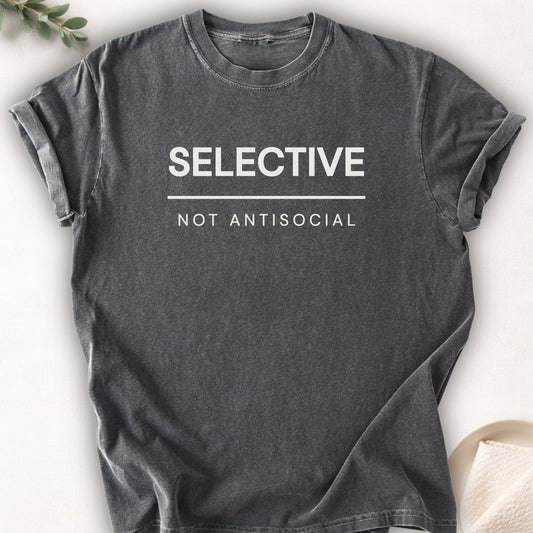 Selective Not Antisocial Tee