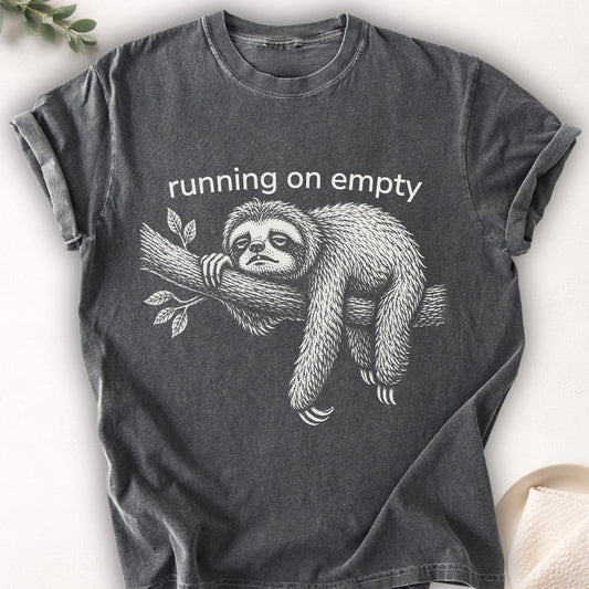 Running On Empty Sloth Tee