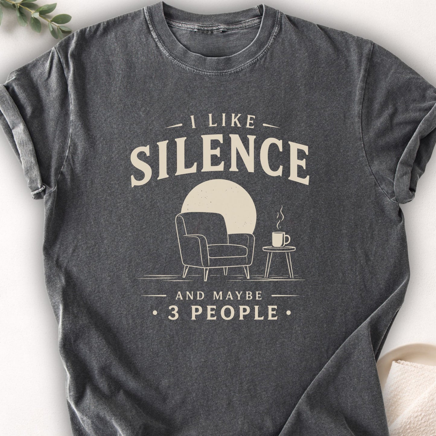 I Like Silence and Maybe 3 People Tee