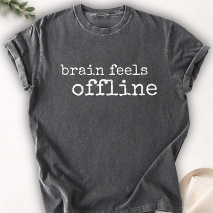 Brain Feels Offline Minimal Tee