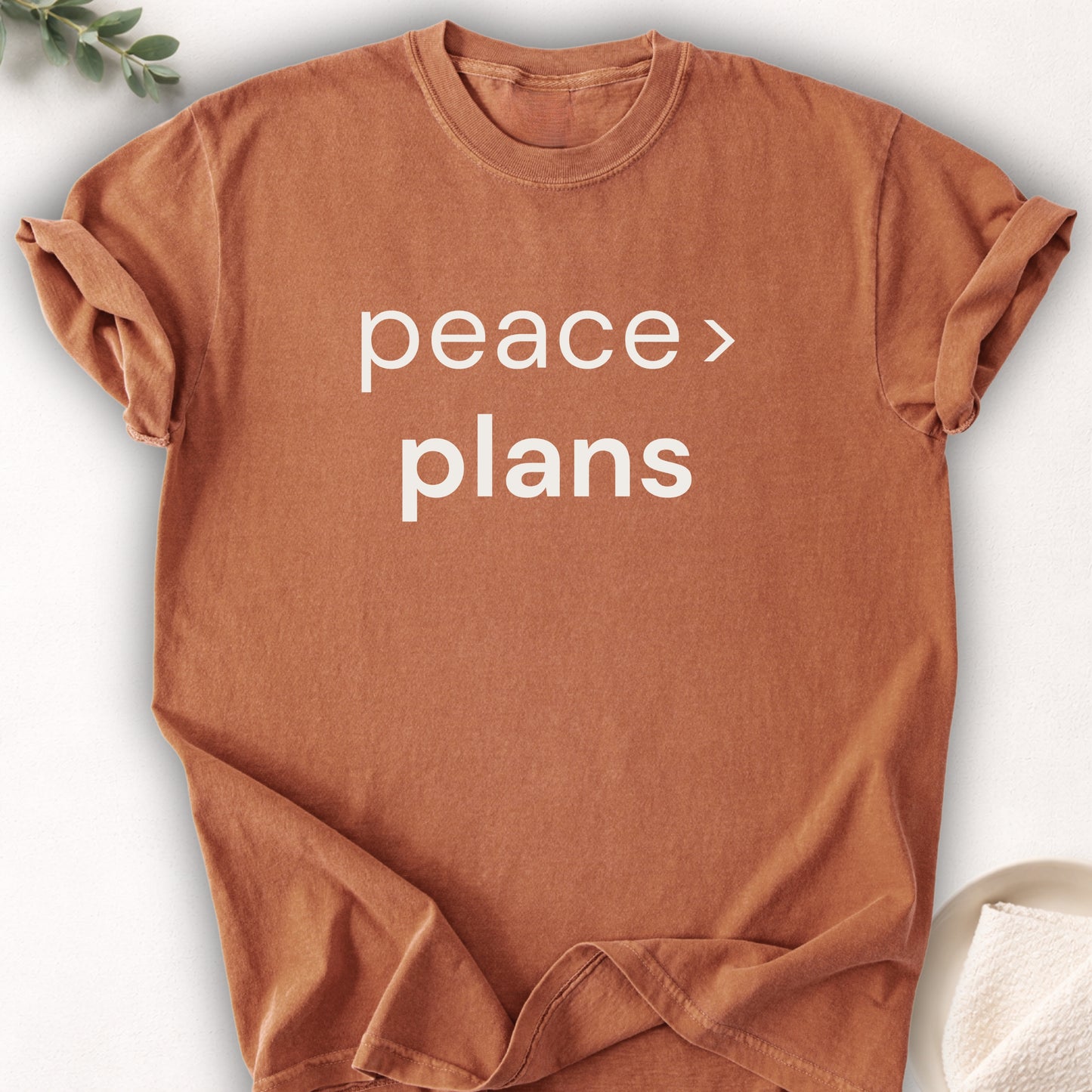 Peace Over Plans Tee