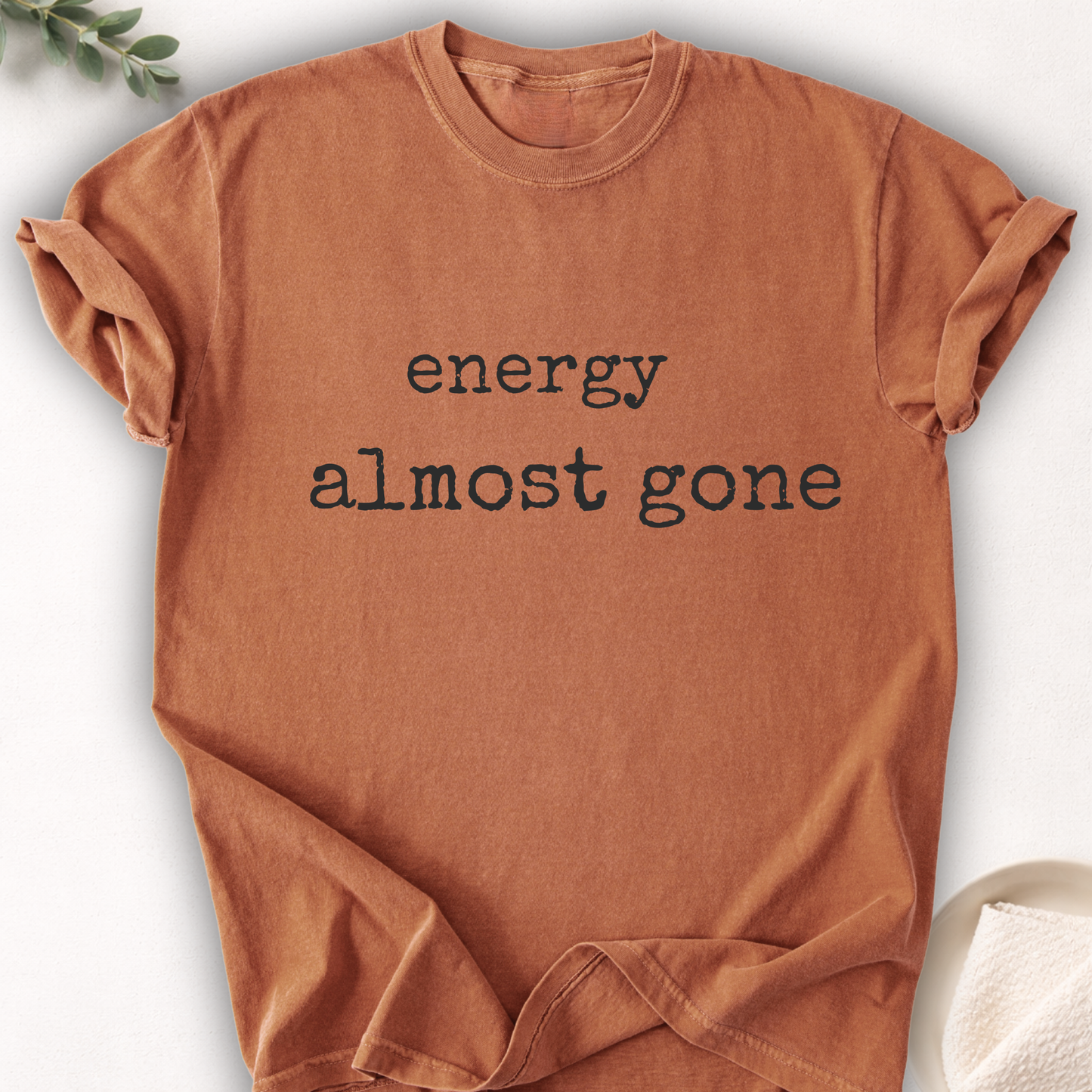 Energy Almost Gone Minimal Tee