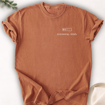 Processing Slowly Left Chest Tee