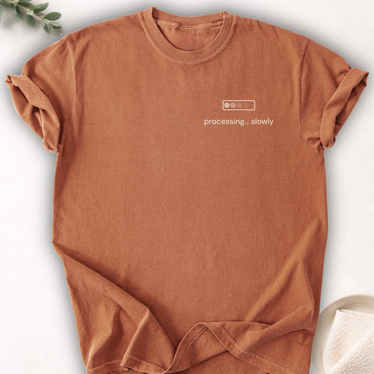 Processing Slowly Left Chest Tee