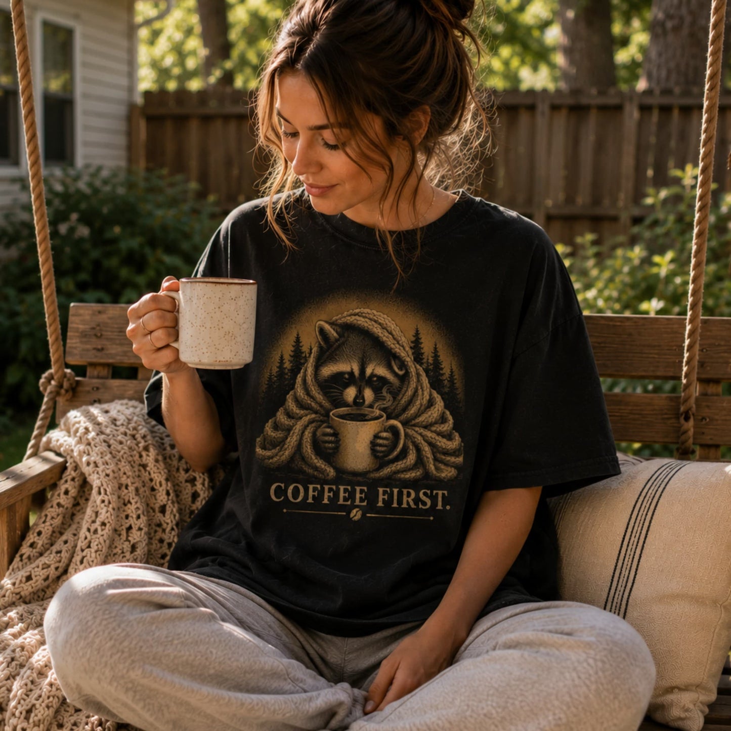 Coffee First Raccoon